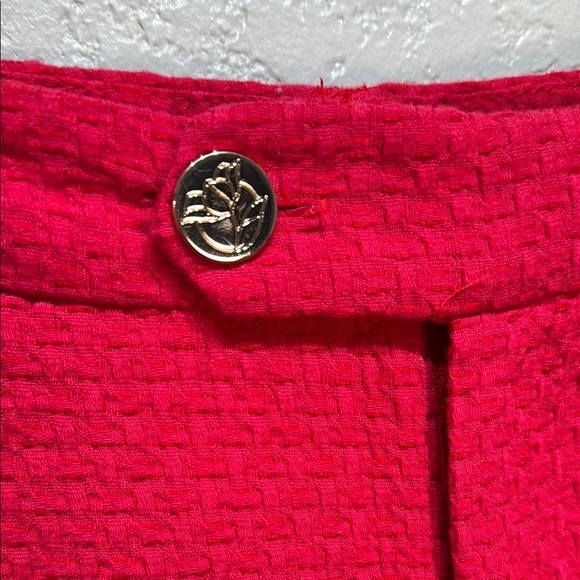 Draper James Women's‎ Size 6 Textured Red Shorts - Picture 3 of 9